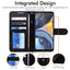 [Wallet Case] Protective Cover with Cash & Card Holder, Stand and Wrist Strap For Motorola Moto G22