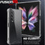 [Fusion HD Case] Shockproof Fused Gel Bumper & Hard Back Slim Clear Cover for Samsung Galaxy Z Fold 4