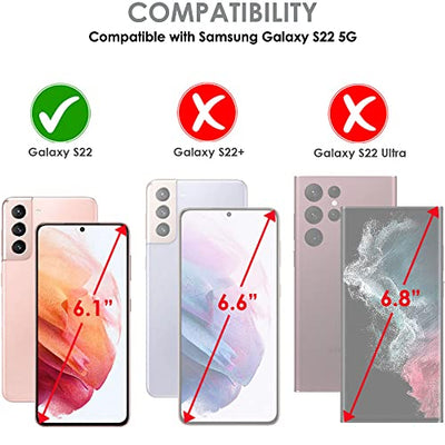 [Fusion FX Case] Slim & Light Tough Fused Gel Bumper & Hard Back Matte Case for Samsung Galaxy S22