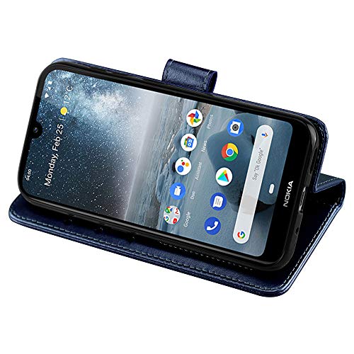 [Wallet Case] Protective Cover with Cash & Card Holder, Stand and Wrist Strap For Nokia 3.2
