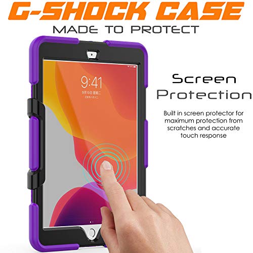 [G-SHOCK Case] Heavy Duty Long Survival Screen Protector Case for iPad 10.2" 2021, 2020, 2019 [9th/8th/7th Generation]