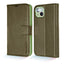 [Leather Wallet Case] Genuine Leather [RFID Blocking] Magnetic Flip Case with Card & Slots and Stand For iPhone 13 6.1"