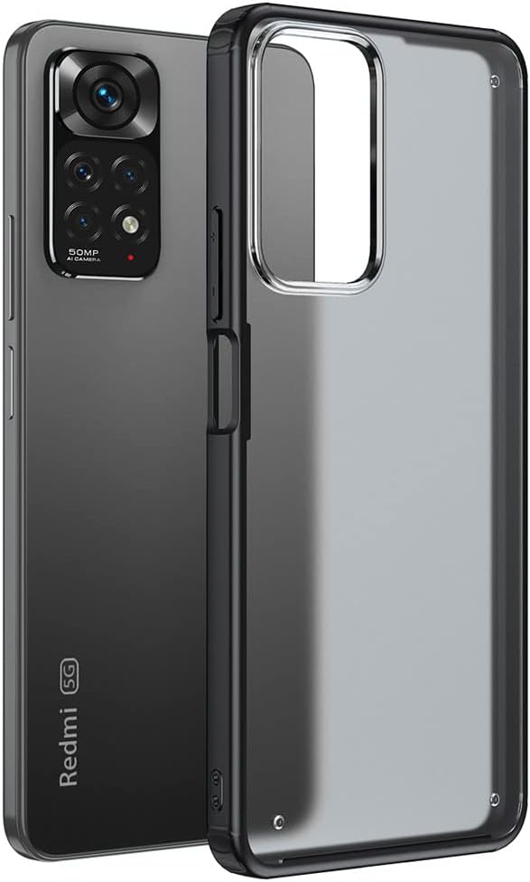 [Fusion FX Case] Slim & Light Tough Fused Gel Bumper & Hard Back Matte Case for Redmi Note 11