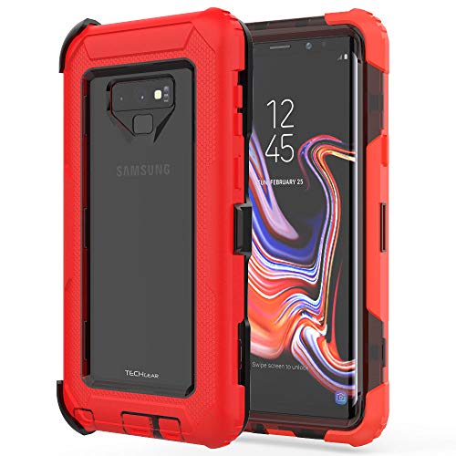 [Contender Case] Samsung Galaxy Note 9 Heavy Duty Case with Built-in Screen Protector, 360 [Full Body] Protective Cover with Kick Stand