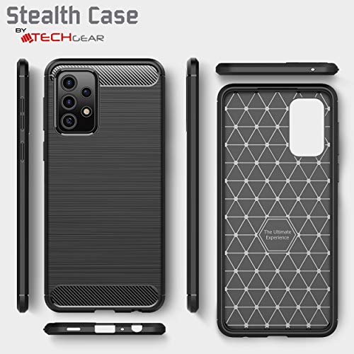 [Stealth Case] Samsung Galaxy A72 Soft Protective Slim Cover with Carbon Fibre Detailing