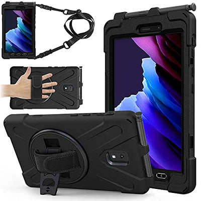 [X-Case] Rugged Armour Case with Stand, Hand & Shoulder Strap for Samsung Galaxy Tab Active 3 8.0" (SM-T570 / SM-T575)