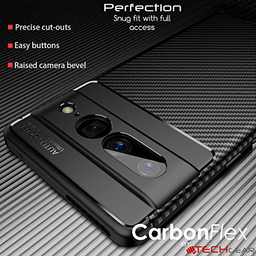 [CarbonFlex Case] Premium Shockproof Soft Slim Cover with Carbon Fibre Effect For Google Pixel 7 Pro