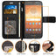 [Wallet Case] Protective Cover with Cash & Card Holder, Stand and Wrist Strap For Motorola Moto E5 Play