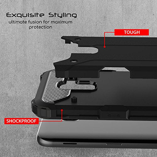 [Tough Armoured Case] ShockProof Dual-Layer Protective Heavy Duty Cover for Samsung Galaxy J6 2018