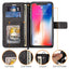 [Wallet Case] Protective Cover with Cash & Card Holder, Stand and Wrist Strap For Apple iPhone XS Max