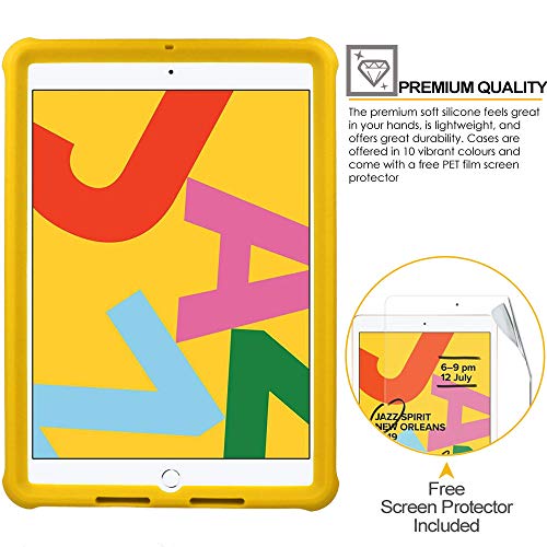 [Bumper Case] Shockproof Soft Easy Grip Case for Apple iPad 10.2", 9th / 8th / 7th Generation