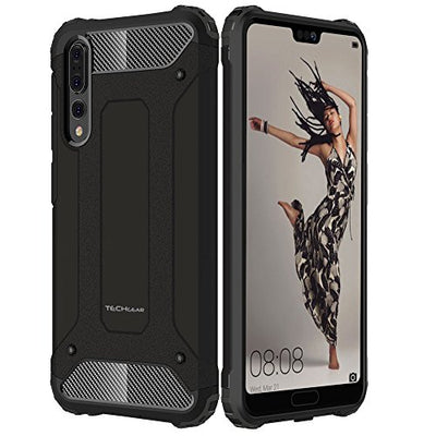 [Tough Armoured Case] ShockProof Dual-Layer Protective Heavy Duty Cover for Huawei P20 Pro