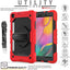 [UTILITY Case] Full Body Shockproof Case with Stand, Hand & Shoulder Strap for Samsung Galaxy Tab A 8.0 2019 (SM-T290 / SM-T295)