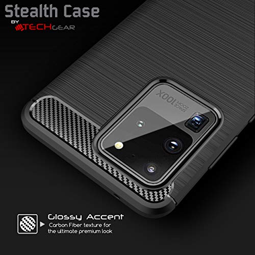 [Stealth Case] Samsung Galaxy S20 Ultra Soft Protective Slim Cover with Carbon Fibre Detailing