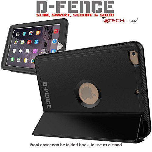 [D-FENCE Case] Tough & Rugged Smart Case For Apple iPad 9.7" (2018 / 2017)