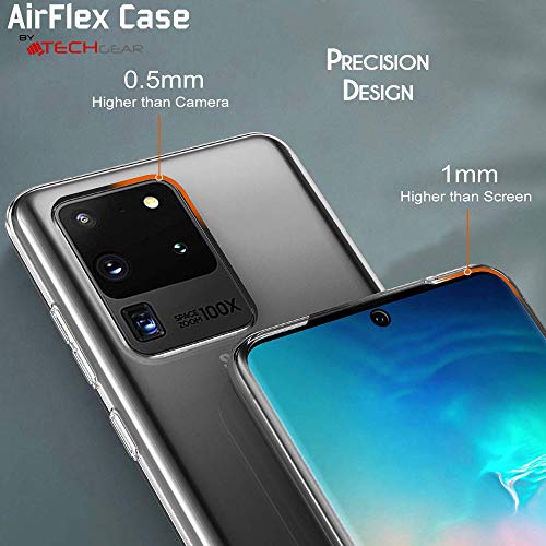 [AirFlex Case] Crystal Clear Slim & Light, Protective,  Soft Gel Cover for Samsung Galaxy S20 Ultra