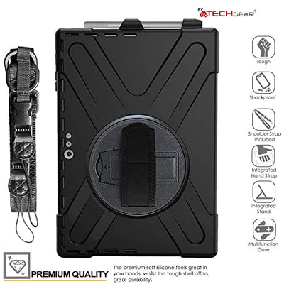 [X-Case] Rugged Armour Case with Stand, Hand & Shoulder Strap for Microsoft Surface Pro 7 / 7 Plus 6 5 4 12.3"