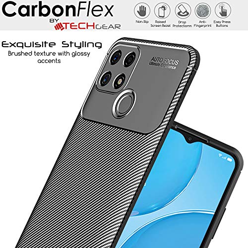 [CarbonFlex Case] Premium Shockproof Soft Slim Cover with Carbon Fibre Effect For Oppo A15 / A15s
