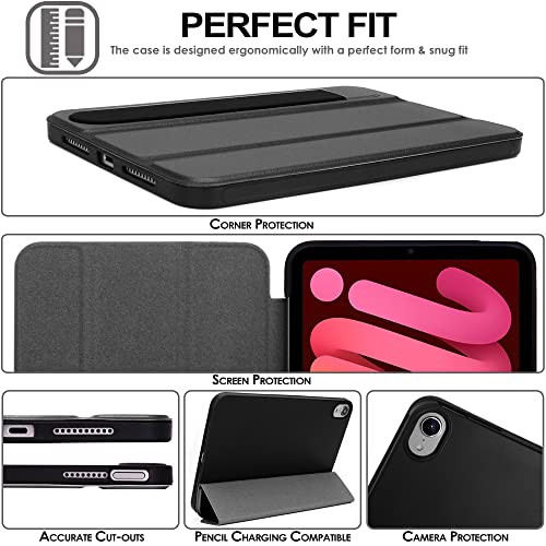 [Smart Case] Slim Stand Cover with Auto Sleep/Wake for Apple iPad Mini 7 / Mini 6 8.3" [7th / 6th Generation]