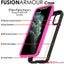 [Fusion Armour Case] Premium Slim Hybrid Tough Heavy Duty, Clear Back Bumper Case for iPhone 11 Pro