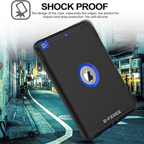 [D-FENCE Case] Tough & Rugged Smart Case For Apple iPad 10.2" 9th, 8th, 7th Generation