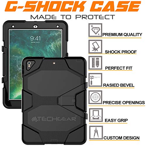 [G-SHOCK Case] Heavy Duty Long Survival Screen Protector Case for Apple iPad Air 3 2019, iPad Pro 10.5"