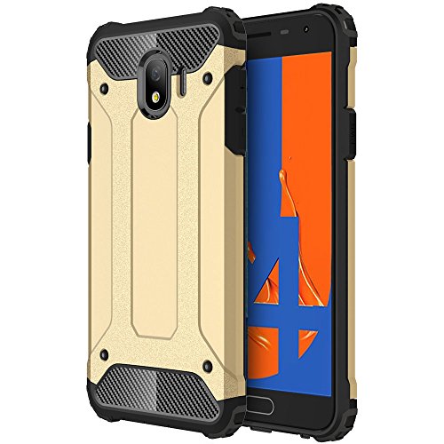 [Tough Armoured Case] ShockProof Dual-Layer Protective Heavy Duty Cover for Samsung Galaxy J4 2018