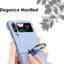 Samsung Galaxy Z Flip 4 Ring Case, Z Flip 4 Case with Stylish Ring Holder / Clip / Stand, Slim Fit, Hard PC Shockproof Matte Case