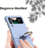 Samsung Galaxy Z Flip 4 Ring Case, Z Flip 4 Case with Stylish Ring Holder / Clip / Stand, Slim Fit, Hard PC Shockproof Matte Case