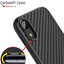 [CarbonFi Case] Flexible Shockproof  Slim Fit Case Cover with Carbon Fibre Detailing for iPhone XR 6.1"