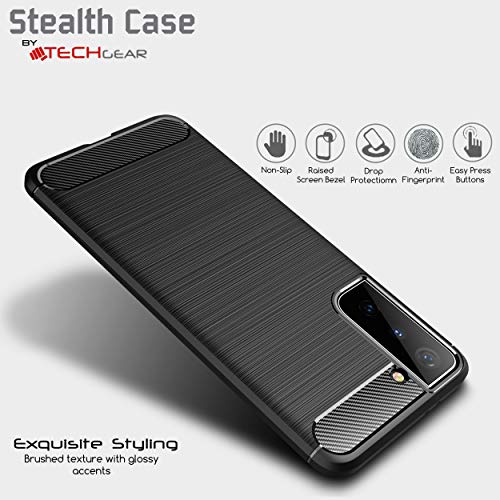 [Stealth Case] Samsung Galaxy S22 Soft Protective Slim Cover with Carbon Fibre Detailing