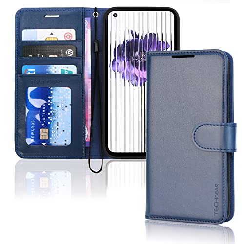 [Wallet Case] Protective Cover with Cash & Card Holder, Stand and Wrist Strap For Nothing Phone 1