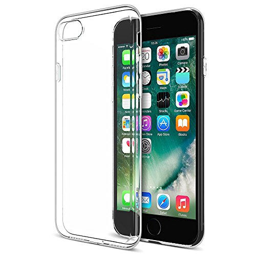 [AirFlex Case] Crystal Clear Slim & Light, Protective,  Soft Gel Cover for iPhone SE 2022 / 2020, iPhone 8 / 7