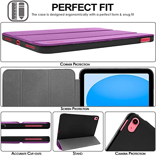 [Smart Case] Slim Stand Cover with Auto Sleep/Wake for Apple iPad 11th & 10th Generation, iPad 2025 / 2022
