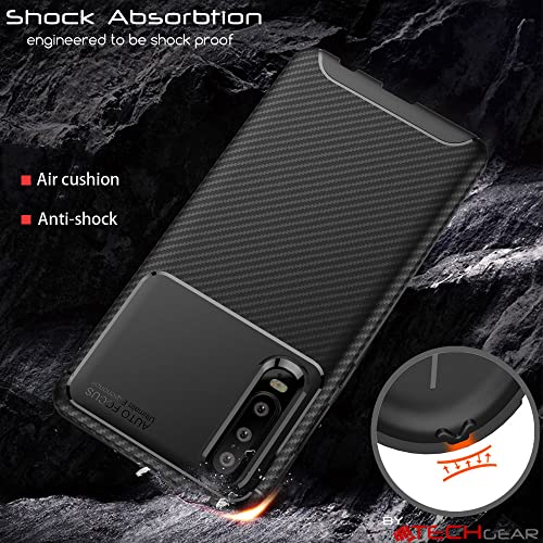 [CarbonFlex Case] Premium Shockproof Soft Slim Cover with Carbon Fibre Effect For Huawei P30