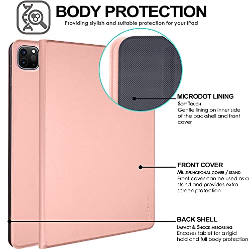 [Smart Case] Slim Stand Cover with Auto Sleep/Wake for Apple iPad Pro 12.9" (6th / 5th / 3rd / 2nd Generation)