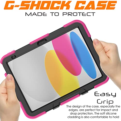 [G-SHOCK Case] Heavy Duty Long Survival Screen Protector Case for Apple iPad 11th & 10th Generation, iPad 2025 / 2022