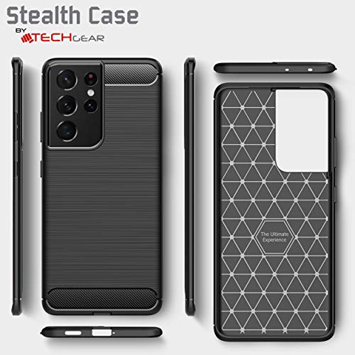 [Stealth Case] Samsung Galaxy S21 Ultra Soft Protective Slim Cover with Carbon Fibre Detailing