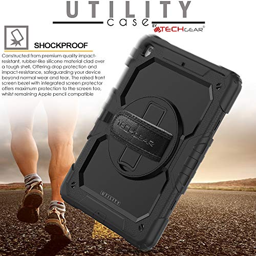 [UTILITY Case] Full Body Shockproof Case with Stand, Hand & Shoulder Strap for Apple iPad 10.2" 2021 - 2019 [9th/8th/7th Generation]