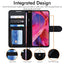 [Wallet Case] Protective Cover with Cash & Card Holder, Stand and Wrist Strap For Samsung Galaxy A54 5G