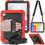 [UTILITY Case] Full Body Shockproof Case with Stand, Hand & Shoulder Strap for Apple iPad 11th & 10th Generation, iPad 2025 / 2022