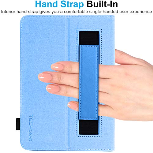 [Folio Case] Smart Cover Stand with Auto Sleep/Wake & Hand Strap For Amazon Fire HD 8" / HD 8" Plus (2024, 2022 & 2020 / 14th, 12th & 10th Generation)
