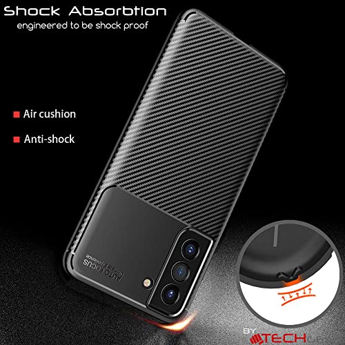 [CarbonFlex Case] Premium Shockproof Soft Slim Cover with Carbon Fibre Effect For Samsung  Galaxy S21 FE