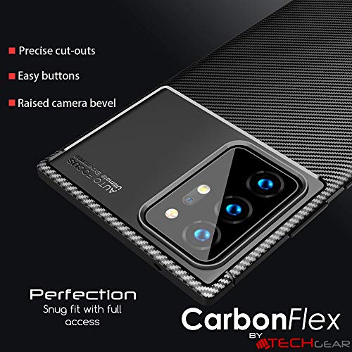[CarbonFlex Case] Premium Shockproof Soft Slim Cover with Carbon Fibre Effect For Samsung  Galaxy Note 20 Ultra