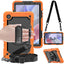 [UTILITY Case] Full Body Shockproof Case with Stand, Hand & Shoulder Strap for Samsung Galaxy Tab A7 Lite 8.7" (SM-T220 / SM-T225)