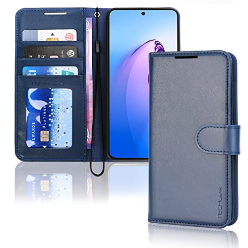 [Wallet Case] Protective Cover with Cash & Card Holder, Stand and Wrist Strap For Oppo Reno 8 Pro 5G