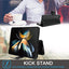 [Leather Wallet Case] Genuine Leather [RFID Blocking] Magnetic Flip Case with Card & Slots and Stand For Samsung Galaxyx Fold 4