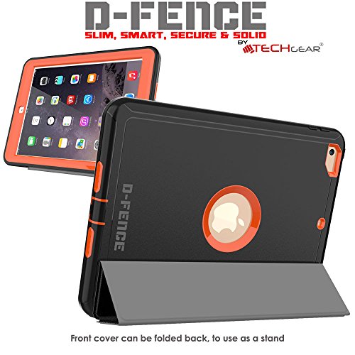 [D-FENCE Case] Tough & Rugged Smart Case For Apple iPad 9.7" (2018 / 2017)