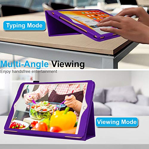 [Folio Case] Smart Cover Stand with Auto Sleep/Wake & Hand Strap For Apple iPad 10.2" 2021 / 2020 / 2019 [9th / 8th / 7th Generation]