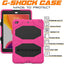 [G-SHOCK Case] Heavy Duty Long Survival Screen Protector Case for iPad 10.2" 2021, 2020, 2019 [9th/8th/7th Generation]